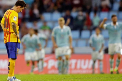 Celta se dio el gran gusto y goleó a Barcelona