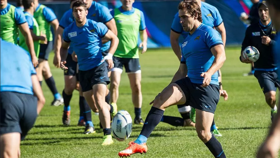 AL ATAQUE. El tucumano Sánchez será determinante en la conducción de los backs argentinos en el partido ante Georgia. FOTO GENTILEZA DE PRENSA UAR