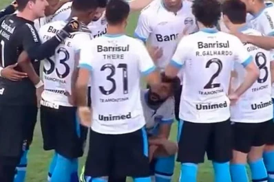 No se aguantó las ganas y terminó haciendo pis en pleno Maracaná