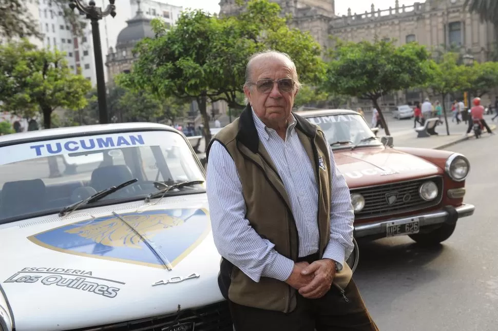 EN CARRERA. Ernesto Frías Silva manejará su Peugeot 404 de 1.600 cc, modelo 1973 con mecánica de Julio Suárez. la gaceta / foto de héctor peralta (archivo)