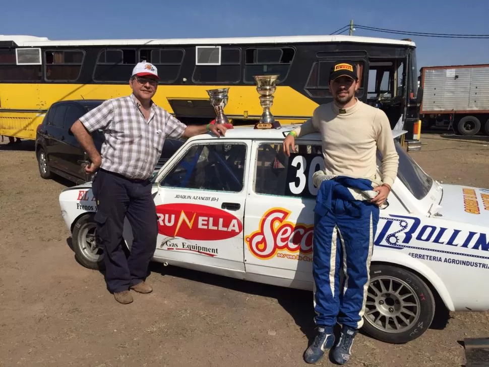VIENE BIEN. Joaquín Azancot fue 5° en la última prueba del TF Santafesino. gentileza equipo azancot 