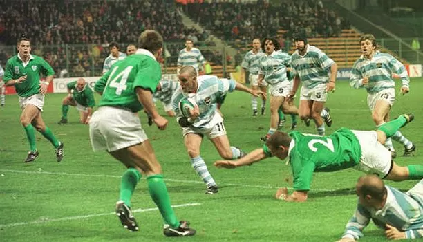 HISTÓRICO. Diego Albanese fue el autor del histórico try en 1999. foto de rugbytime.com (archivo)