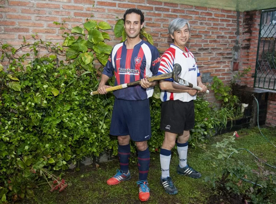 DE TAL PALO, TAL ASTILLA. Los Salas disfrutan juntos el hockey cada fin de semana, pero en distintos equipos y categorías. la gaceta / foto de Florencia Zurita