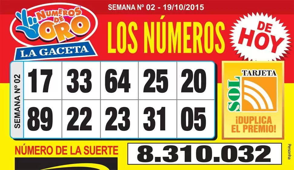 Los Números de Oro de LA GACETA