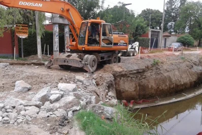 Se reanudó la obra del Boulevard 9 de Julio luego de tres meses de parálisis