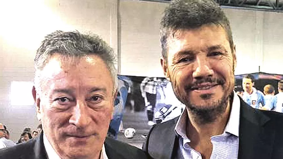 EN LA RECTA FINAL. Segura y Tinelli, los candidatos que pugnan por presidir la AFA.
FOTO DE ARCHIVO