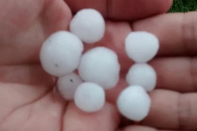 El granizo sorprendió a los tafinistos