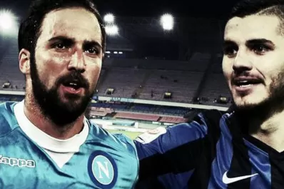 Napoli venció a Inter e Higuaín le ganó el duelo a Icardi