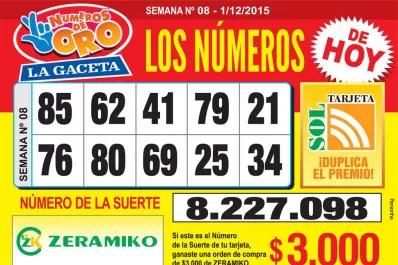 Los Números de Oro de LA GACETA