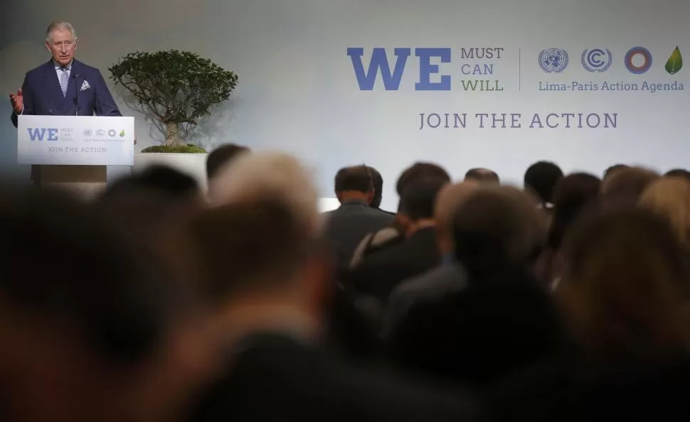 ALARMA. El príncipe Carlos alertó sobre la pérdida de selvas tropicales.Reuters. 