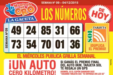 Los Números de Oro de LA GACETA