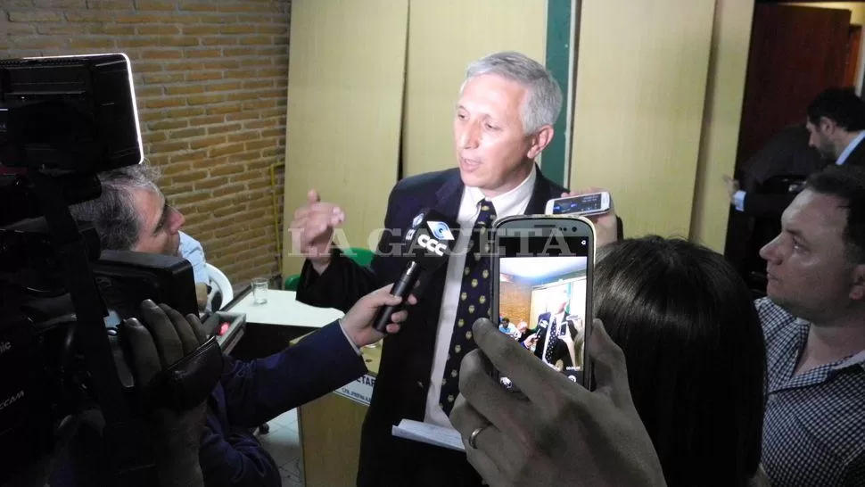 PRESIDENTE DEL CONCEJO. Jantus consideró que no era oportuno ahora insistir con el tema gastos sociales. LA GACETA / FOTO DE JOSÉ NUNO