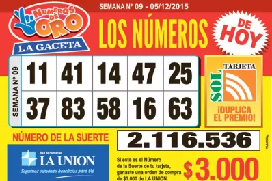 Los Números de Oro de LA GACETA