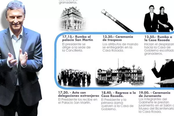Infografía: así será el cronograma de la asunción de Macri, hora por hora