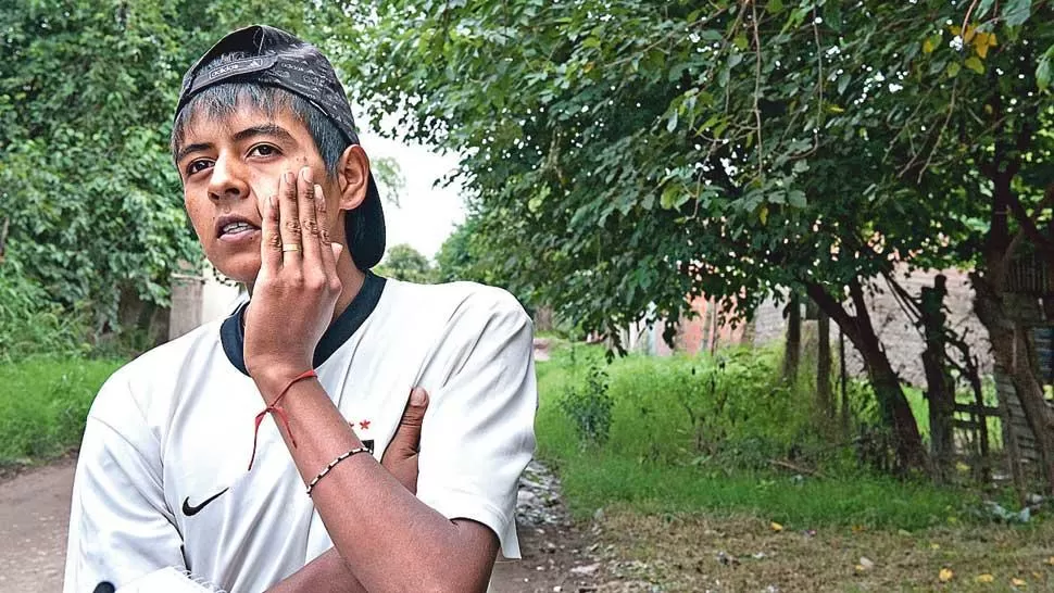 ACOSTUMBRADO AL DOLOR. Raúl Alberto Sáez le dijo a LA GACETA que el novio de su hermana le pegaba.