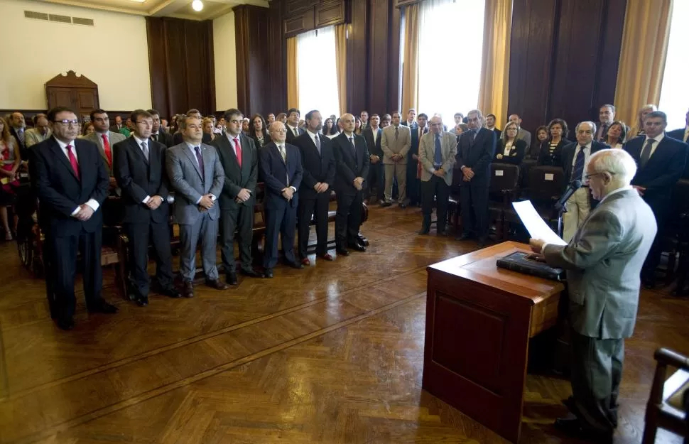 EN EL SALÓN DE ACTOS DE LA CORTE. Goane jura como consejero suplente de la cuarta gestión del Consejo. la gaceta / fotos de jorge olmos sgrosso