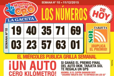 Los Números de Oro de LA GACETA