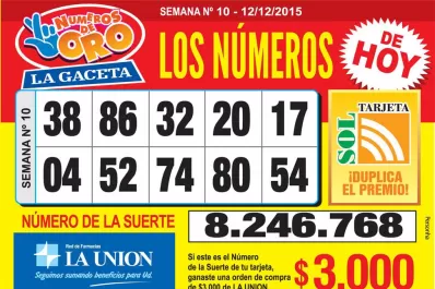 Los Números de Oro de LA GACETA