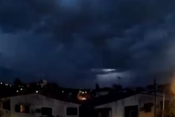 Alerta meteorológica y caída de granizo en la provincia