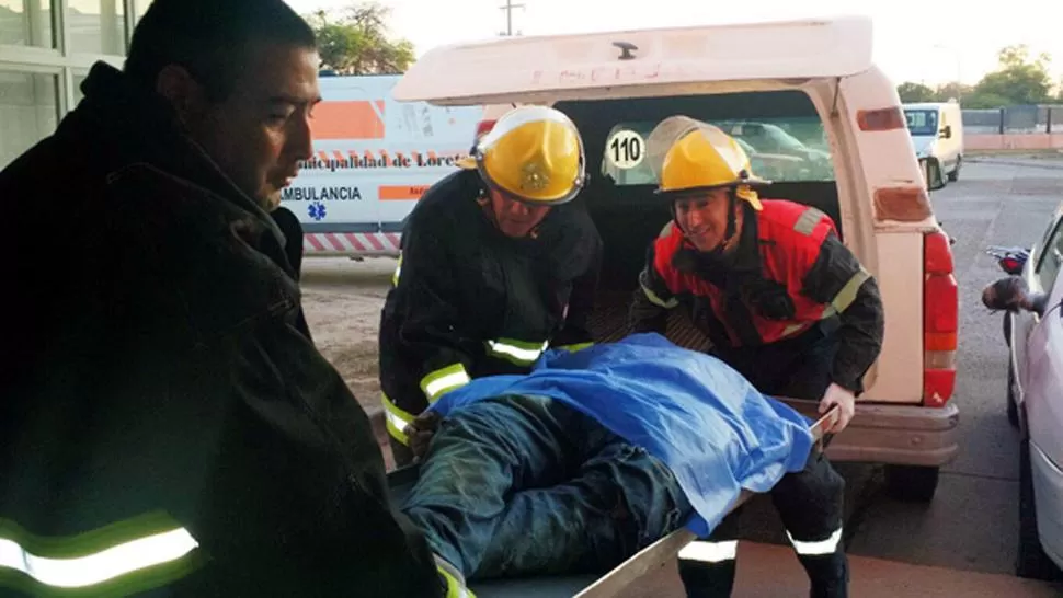 TRÁGICO FINAL. El obrero de 61 años se desplomó en pleno trabajo. FOTO TOMADA DE ELLIBERAL.COM.AR