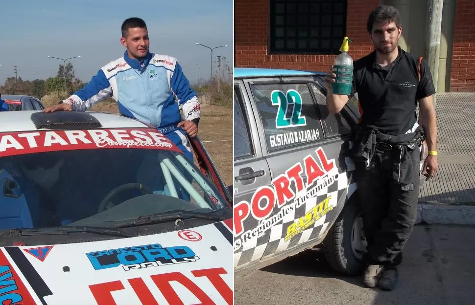 LOS CANDIDATOS. Ernesto Lord y Gustavo Nazar están listos para un intenso mano a mano entre el sábado y el domingo. foto DE motorplustucuman.com.ar 