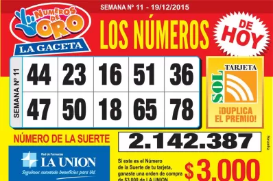 Los Números de Oro de LA GACETA