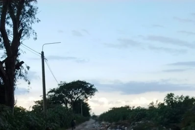 Sobre la calle Warner, a media cuadra del barrio SEOC 3, sigue creciendo un maloliente basural clandestino