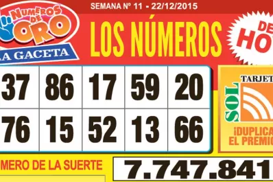 Los Números de Oro de LA GACETA