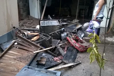 Se incendió una casa en el barrio San Francisco