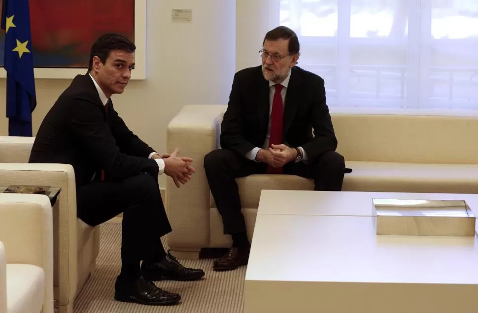 DISIDENCIAS. Sánchez le ratificó a Rajoy que no le aportará los votos necesarios que ser ungido Presidente. reuters