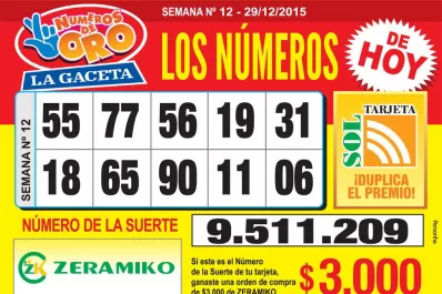 Los Números de Oro de LA GACETA