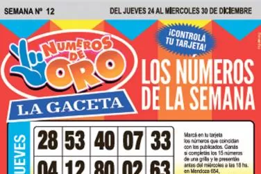 La grilla completa de los Números de Oro