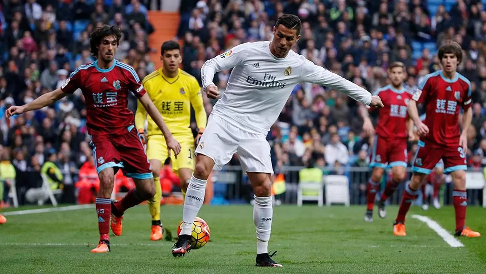 RESPIRO PARA EL MERENGUE. CR7 dejó su selllo ante Real Sociedad.
FOTO DE REUTERS