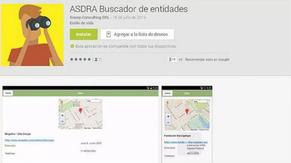 ASDRA FINDER fue desarrollada para la Asociación Síndrome de Down de la República Argentina. TÉLAM