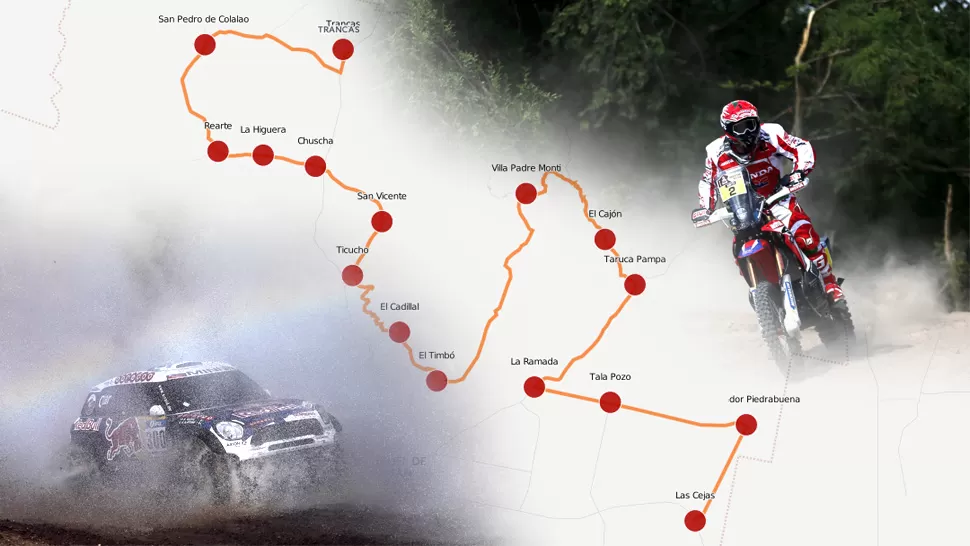 Mapa interactivo: este será el recorrido del Dakar en Tucumán