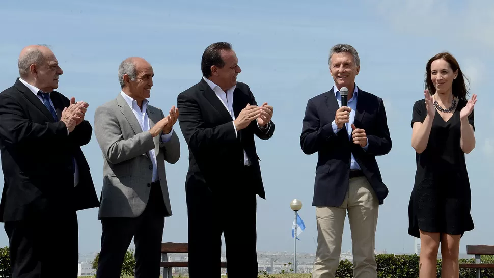 AGENDA OFICIAL. Macri habló desde Mar del Plata, junto a Vidal. DYN