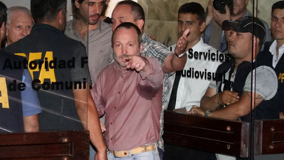 LA NOCHE EN QUE SABBATELLA DEJÓ LA AFSCA POR ORDEN JUDICIAL. DYN 