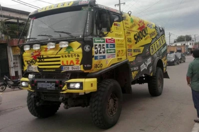 Dakar: se suspendió la competencia de camiones por la lluvia