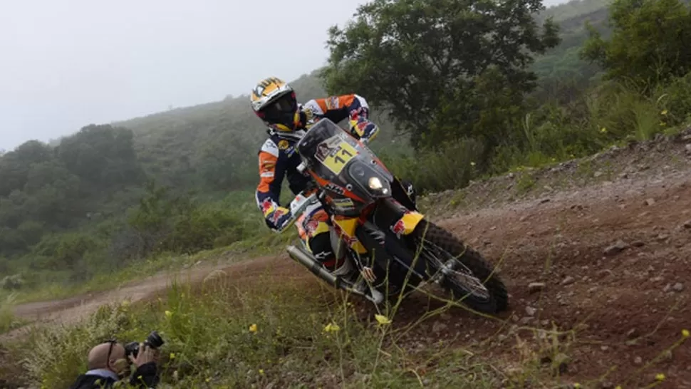 EN COMPETENCIA. Las motos atravesaron Tucumán durante la mañana. FOTO TOMADA DE DAKAR.COM