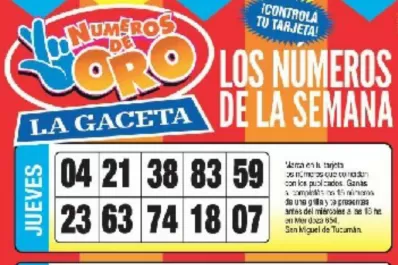 La grilla completa de los Números de Oro