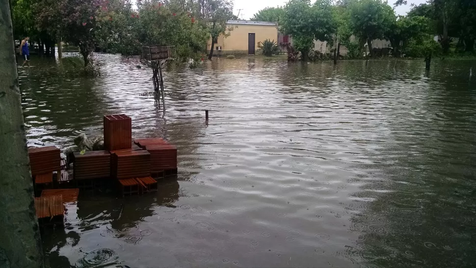 SIMOCA. Este era el paisaje ayer, después de la tormenta. FOTO ENVIADA POR WHATSAPP