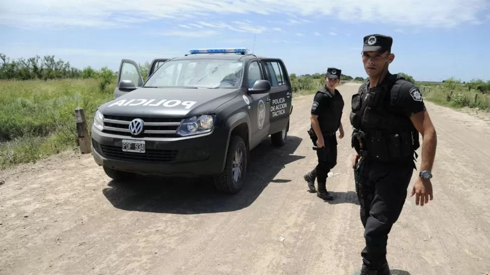 SIN TESTIGOS. La zona de Santa Fe donde fue el tiroteo se caracteriza por las rutas de tierra y los grandes campos. lanacion.com