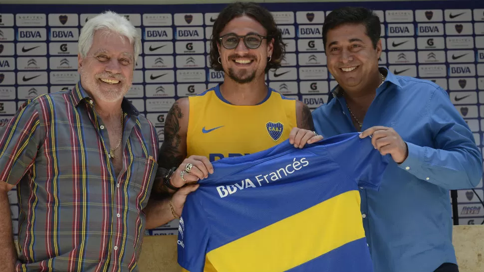 PRESENTACIÓN OFICIAL. Osvaldo, una vez más en Boca. DYN