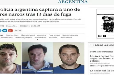 Los medios del mundo reflejaron el error en la captura de los tres prófugos