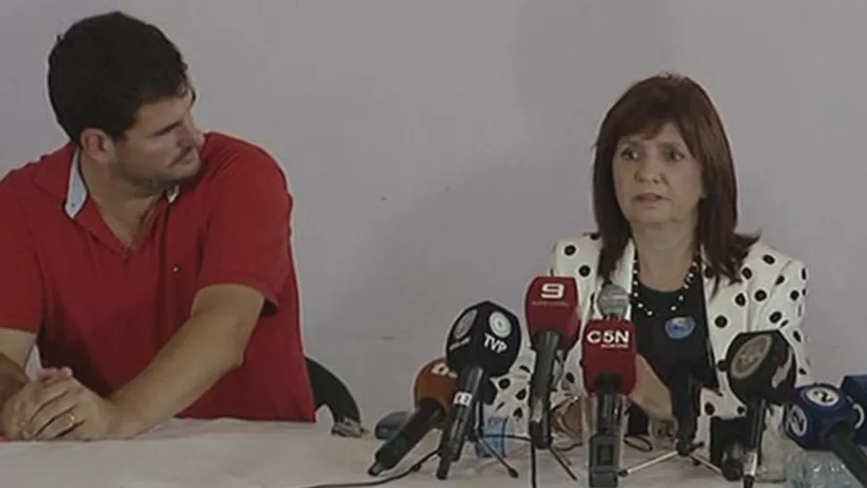 CONFERENCIA. Bullrich habló desde Santa Fe. CAPTURA DE PANTALLA