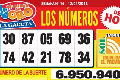 Los Números de Oro de LA GACETA