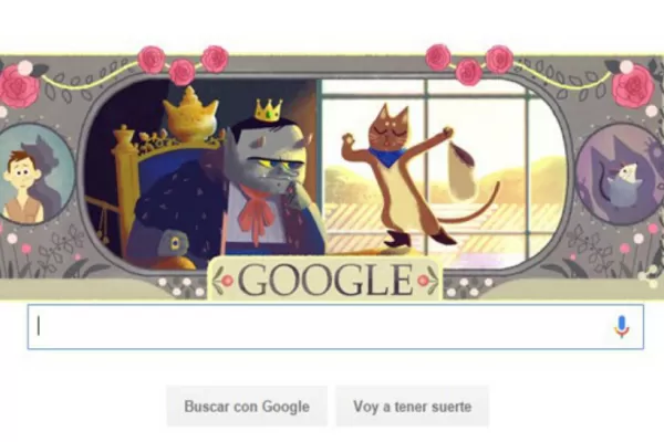 El merecido homenaje de Google a Charles Perrault