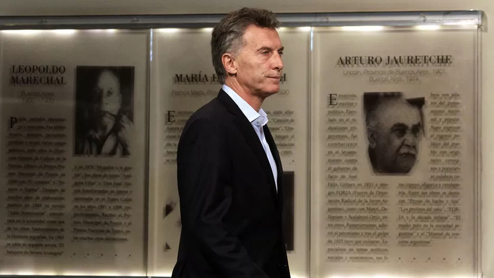 ACTIVIDAD PRESIDENCIAL. Esta mañana, Macri habló con la prensa sobre los prófugos del Triple Crimen. DYN