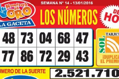 Los Números de Oro de LA GACETA