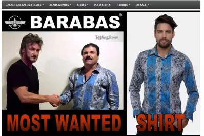 Una marca de ropa aprovecha una foto de El Chapo para publicitar sus camisas